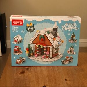 Christmas Gingerbread House 6-in-1 Building Set • 307 pcs • New